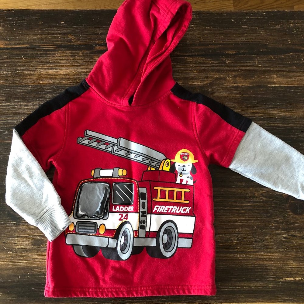 Boyz Wear Firetruck Hoodie